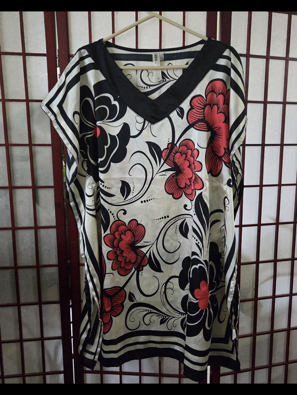 Caftan Cover Up Floral Sz M